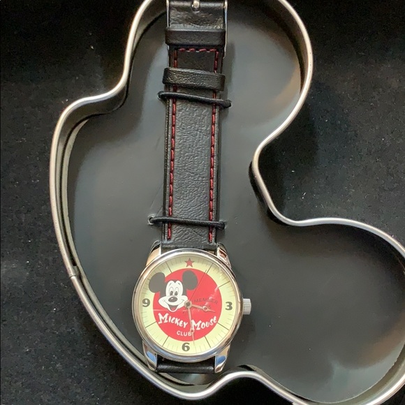 Mickey Mouse club anniversary watch in tin